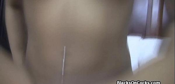  Banging black Mimi on private porn audition